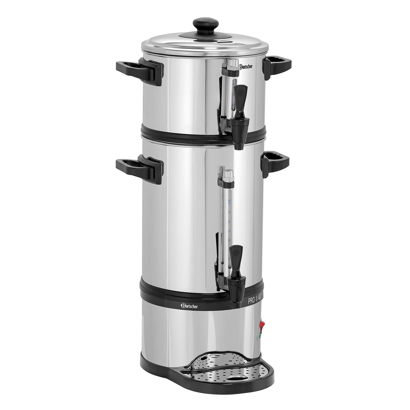 Milchdispenser auf Kaffeemaschine