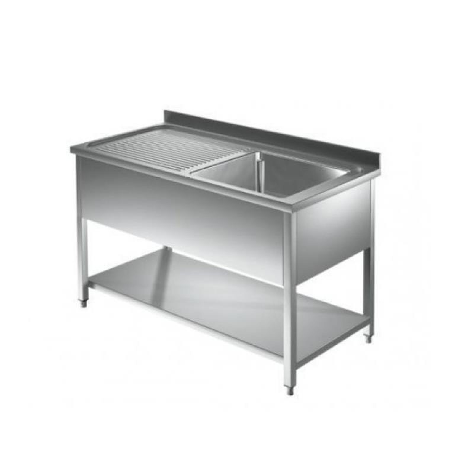 Spültisch Länge 1000 x Tiefe 700 mm, Becken links