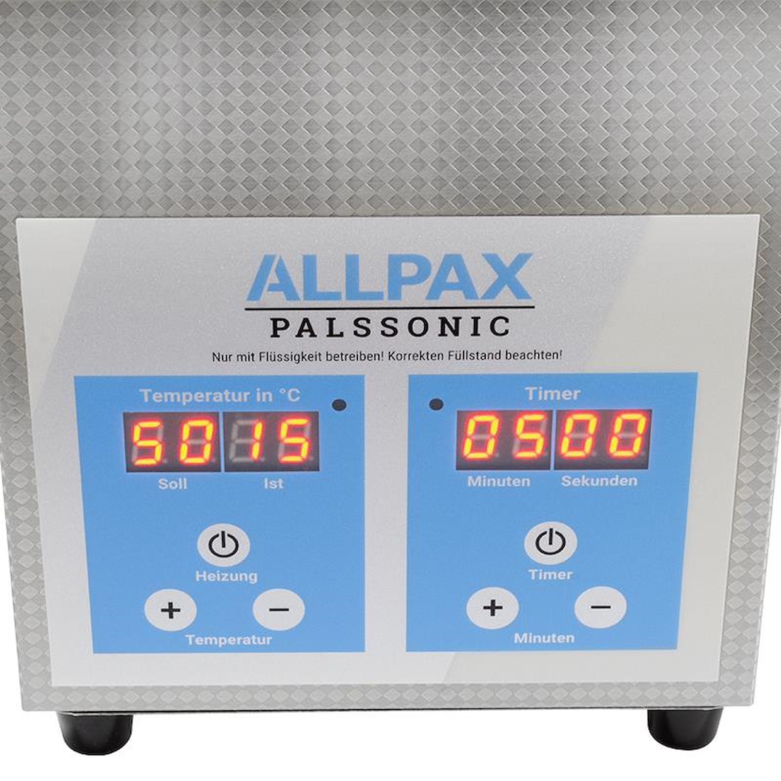 Ultraschallreiniger Bedienfeld