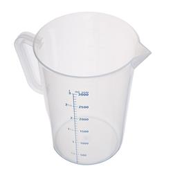 Messbecher, transparent