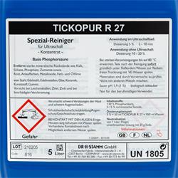 TICKOPUR R 27 Etikett