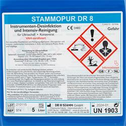 STAMMOPUR DR 8 Etikett