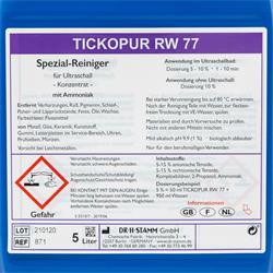 TICKOPUR RW 77 Etikett