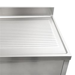 Spoeltafel 700mm, XL bak links