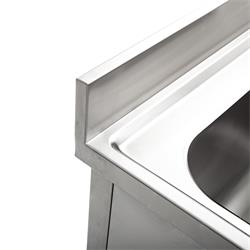 Spoeltafel 700mm, XL bak links