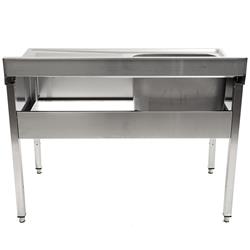 Spoeltafel 700mm, XL bak links