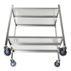 RVS Rollwagen, uitstekende kwaliteit, breedte 800 mm
