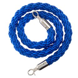 Afzetkoord van gedraaid touw, blauw
