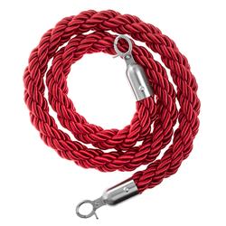 Afzetkoord van gedraaid touw, rood