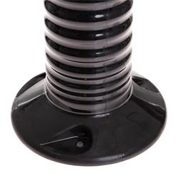 Leitpoller Flexipfosten, schwarz-silber, 80 mm Durchmesser