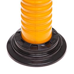 Flexibler Absperrpfosten mit Fuß zum Aufkleben