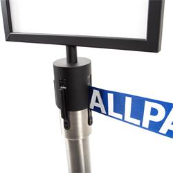 STOPPO infobord, dwars, voor afzetsystemen met trekband