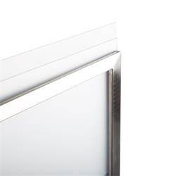 Infotafel A4 liggend zilver