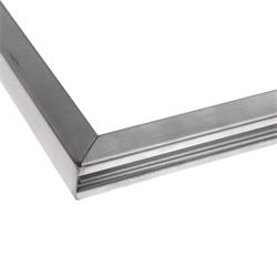 Infotafel A4 liggend zilver