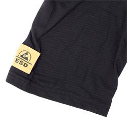 ESD polo T-shirt maat M - zwart V-hals