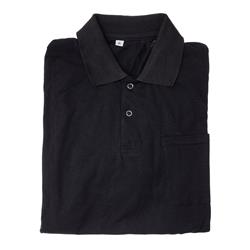 ESD Polo Shirt Gr. XL- Schwarz V-Ausschnitt