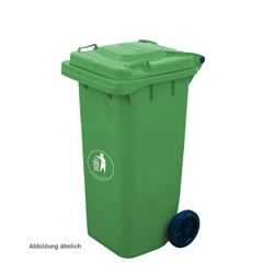 Mülltonne mit Rädern, Grün