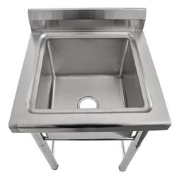 Spoeltafel 600 x 650 x 950 mm, 1 bak