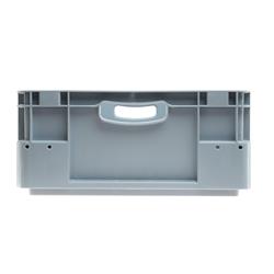 Euronorm Stapelbox, offene Handgriffe