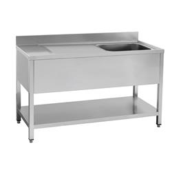Spültisch 1400 x 600 x 850 mm, 1 Becken rechts oder links