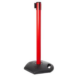 STOPPO XL afzetpaal Outdoor rood, trekband rood-wit