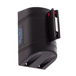 STOPPO XL Magnet Absperrband gelb schwarz 3 m, Wandkassette schwarz
