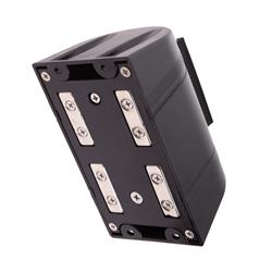 STOPPO XL Magnet Absperrband gelb schwarz 3 m, Wandkassette schwarz