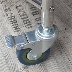 Geschirrabräumwagen Rolle mit Bremse