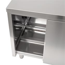 Innenraum Edelstahlschrank
