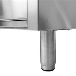 Fuß Edelstahlschrank