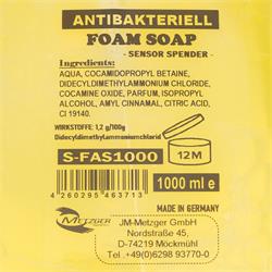 Antibakterielle Schaumseife Etikett