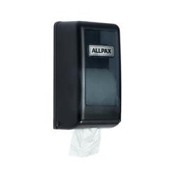Toilettenpapierhalter Kunststoff 2 Rollen, schwarz