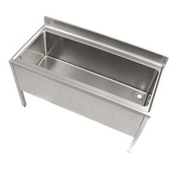 Spoeltafel Basic 1400 mm, spoelwerkblad met XXL wasbak
