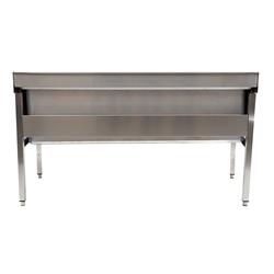 Spoeltafel Basic 1600 mm, spoelwerkblad met XXL wasbak