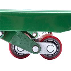Hubwagen Rollen hinten