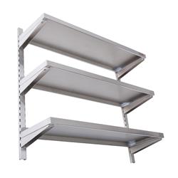 RVS Wandplank 3 Planken, 120 x 30 cm