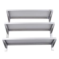 RVS Wandplank 3 Planken, 120 x 30 cm
