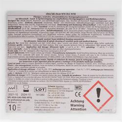 elma lab clean N10 label achterkant