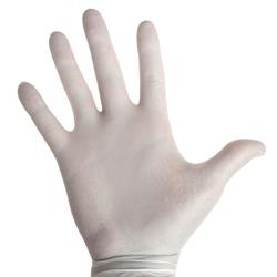Einweghandschuh, Nitril, weiß,
