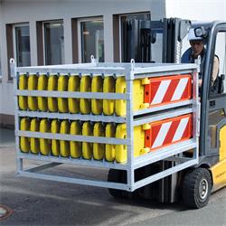 Transportpalette für 20 Klappbaken