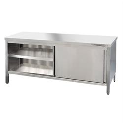 Edelstahl Arbeitsschrank 290 x 60 cm