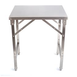 Edelstahltisch klappbar 800 x 700 x 850 mm