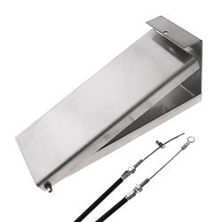 Edelstahl-Fußpedal mit Bowdenzug, reinraumgeeignet