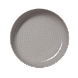 Schalen Set Porzellan in Grau 400 ml, Spiralmuster