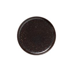 Teller flach Metallic Brown