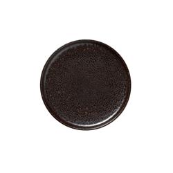 Teller flach Metallic Brown