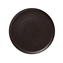 Teller flach Metallic Brown