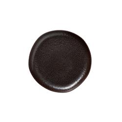 Teller flach Metallic Brown