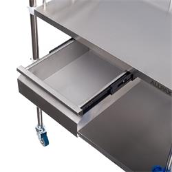 Laborwagen mit 2 Ablagen und Schublade