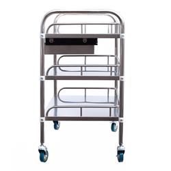 Laborwagen mit 3 Ablagen und 2 Schubladen 80 x 48 x 86 cm